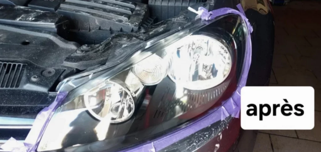 Réfection Optique De Phare - apres