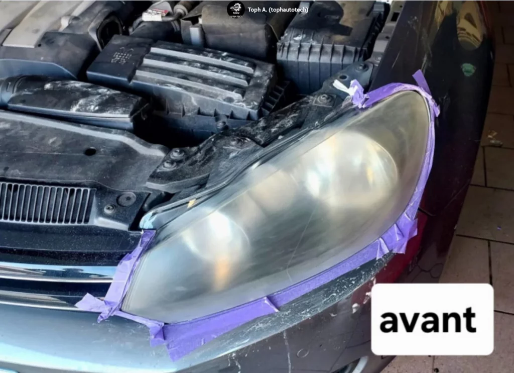 Réfection Optique De Phare -avt